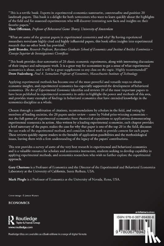  - The Art of Experimental Economics