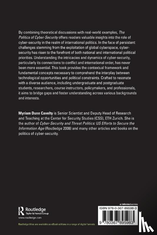 Dunn Cavelty, Myriam (ETH Zurich - The Politics of Cyber-Security