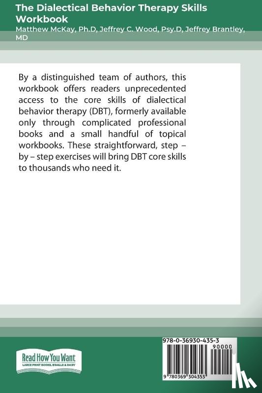 McKay, Matthew - The Dialectical Behavior Therapy Skills Workbook
