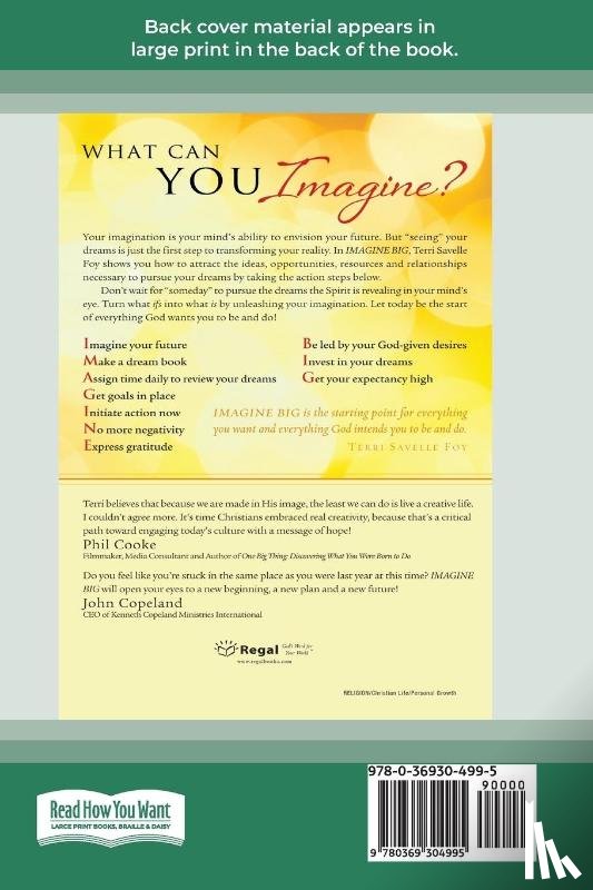 Foy, Terri Savelle - Imagine Big