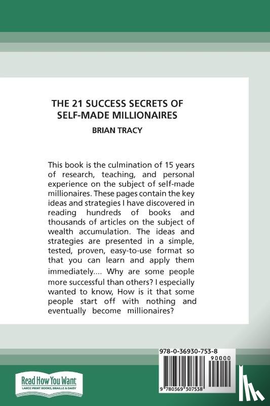 Tracy, Brian - The 21 Success Secrets of Self-Made Millionaires