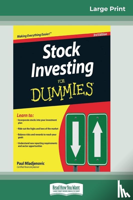 Mladjenovic, Paul - Stock Investing for Dummies(R) (16pt Large Print Edition)