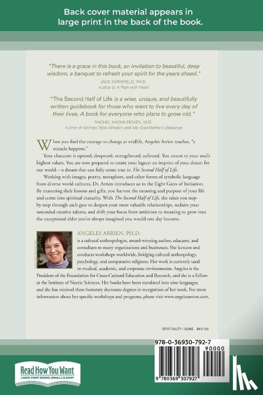 Arrien, Angeles - The Second Half of Life