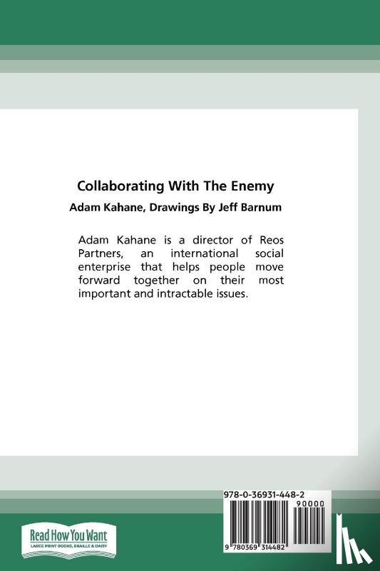 Kahane, Adam - Collaborating with the Enemy
