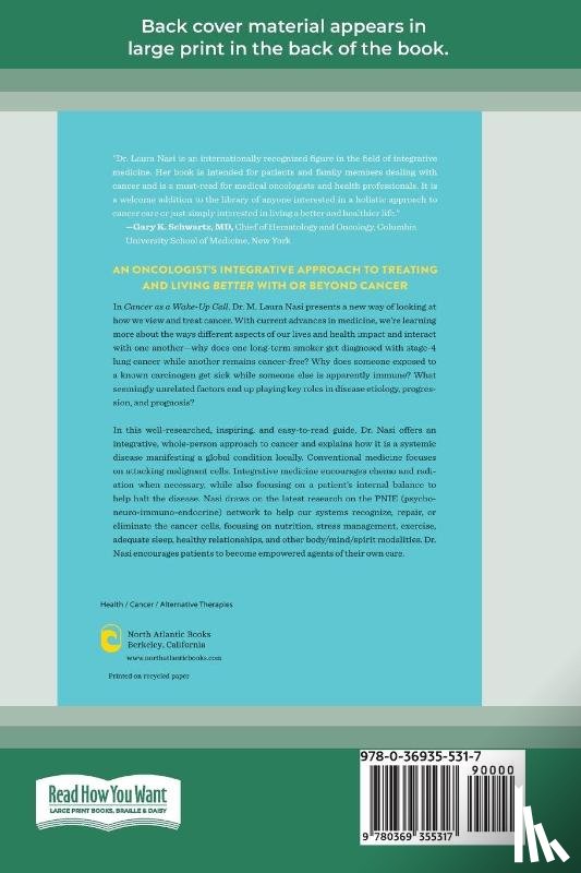 MD, M. LAURA NASI - Cancer as a Wake-Up Call