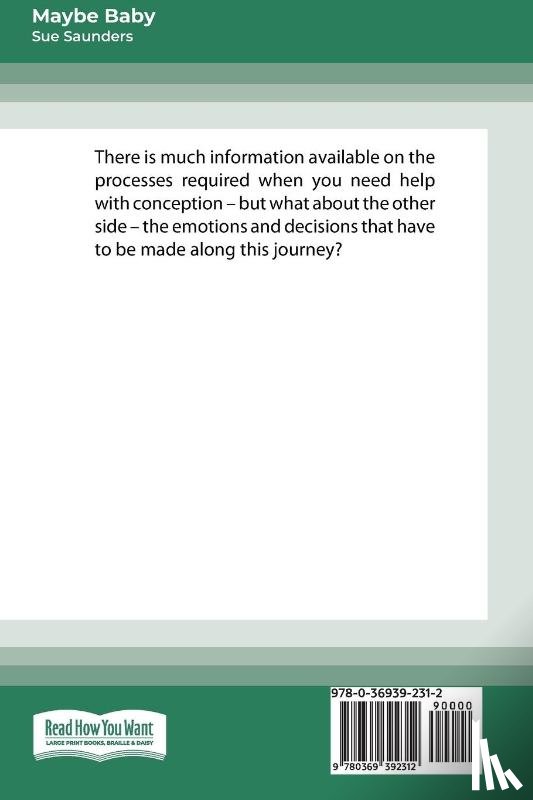 Saunders, Sue - Maybe Baby