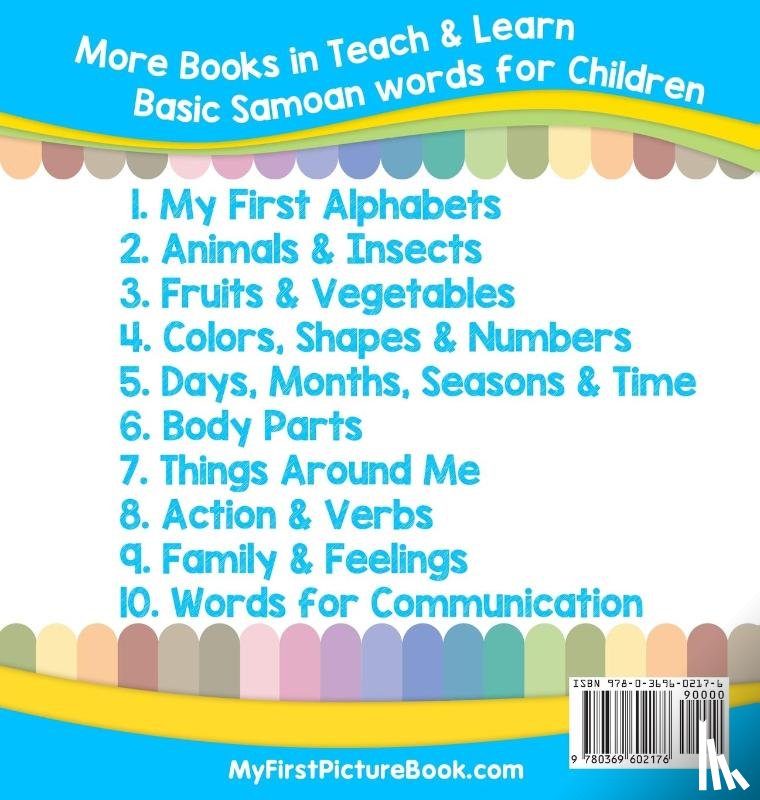 S, Natia - My First Samoan Alphabets Picture Book with English Translations