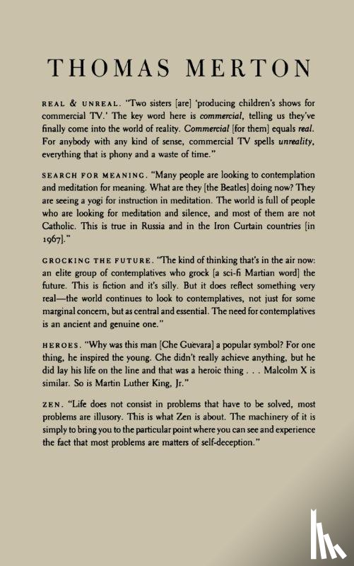 Merton, Thomas - Springs of Contemplation
