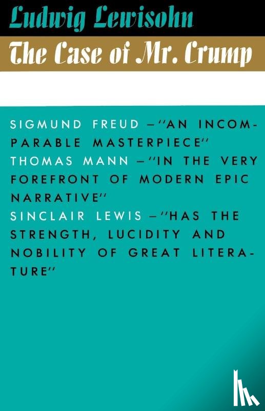 Lewisohn, Ludwig - The Case of Mr. Crump