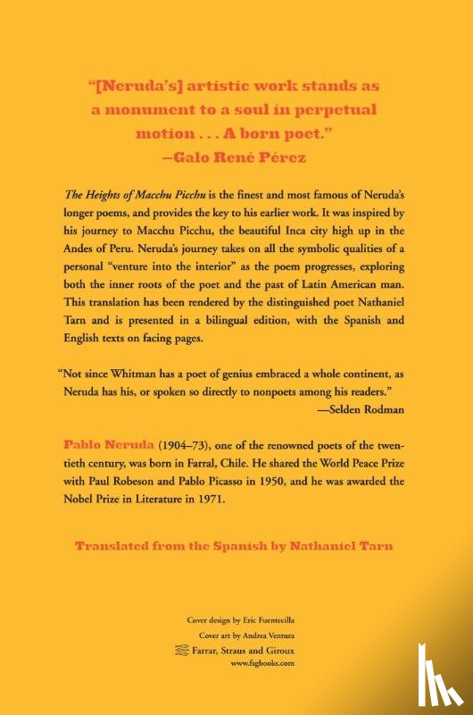Neruda, Pablo - The Heights of Macchu Picchu
