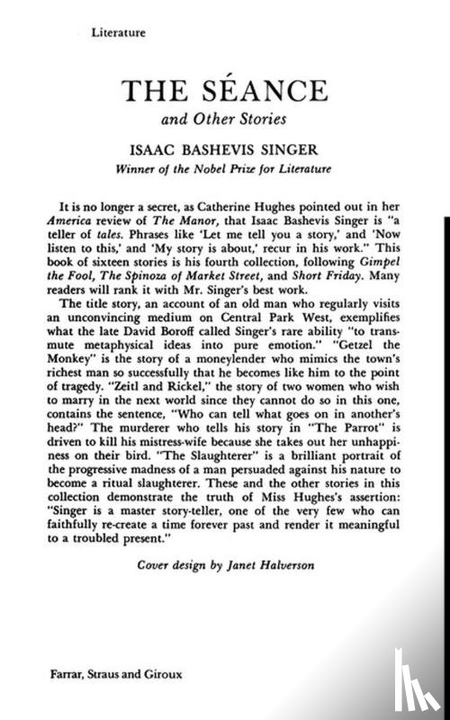 Singer, Isaac Bashevis - The Seance and Other Stories
