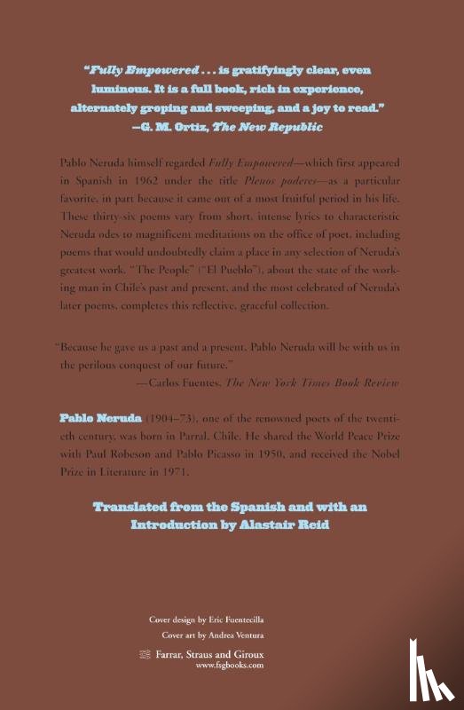 Neruda, Pablo - Fully Empowered / Plenos Poderes