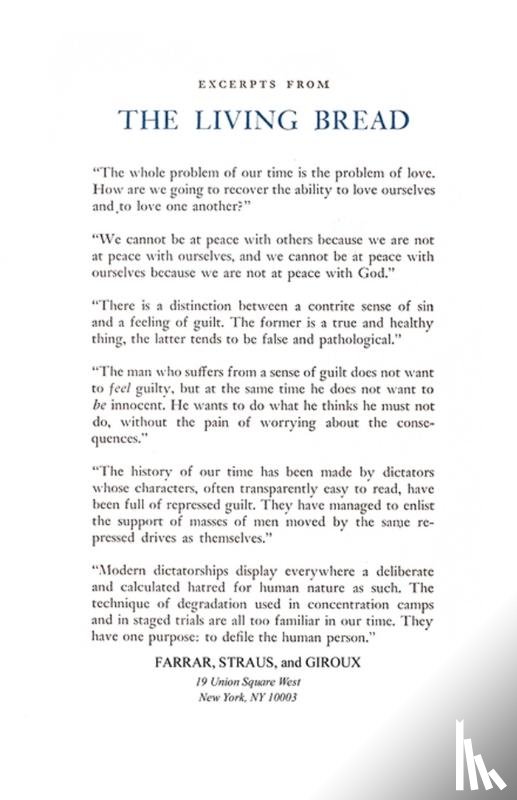 Merton, Thomas - The Living Bread