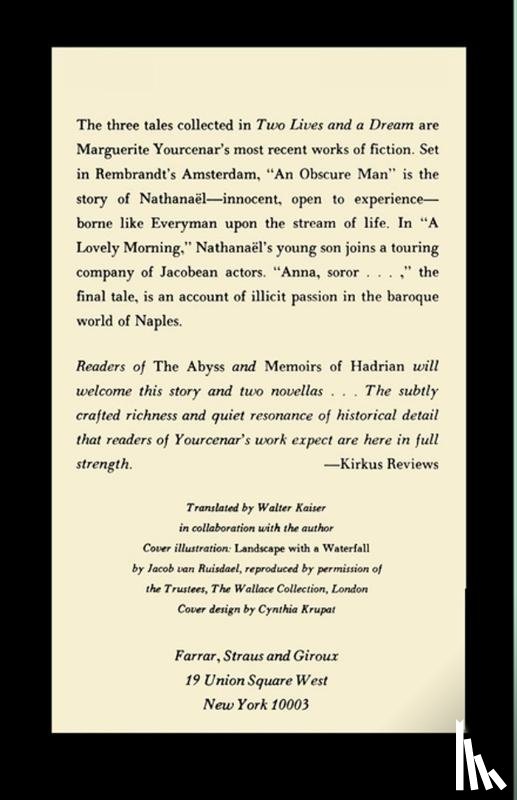 Yourcenar, Marguerite - Two Lives and a Dream