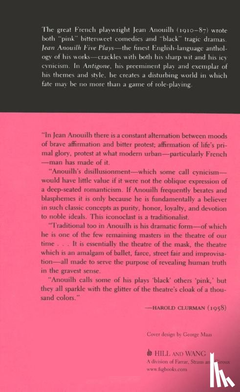 Anouilh, Jean - Five Plays