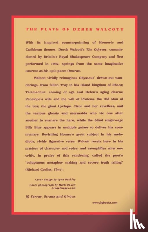 Walcott, Derek, Homer, Derek, Walcott - The Odyssey