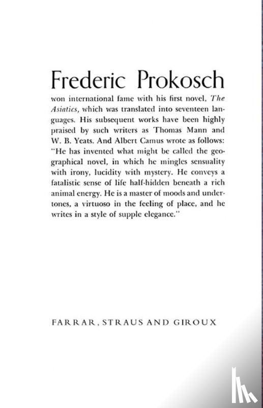 Prokosch, Frederic - A Ballad of Love