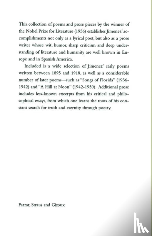 Jimenez, Juan Ramon - Selected Writings of Juan Ramon Jimenez