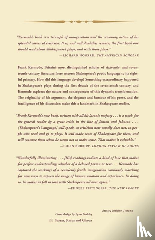 Kermode, Frank - Shakespeare's Language