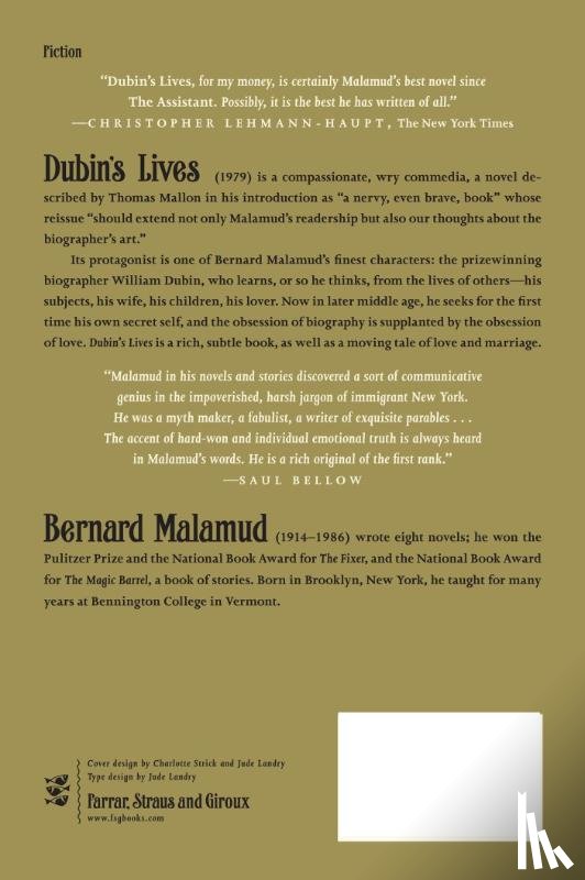 Malamud, Bernard - Dubin's Lives