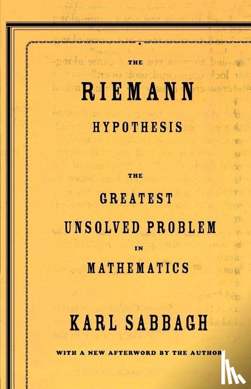 Sabbagh, Karl - The Riemann Hypothesis