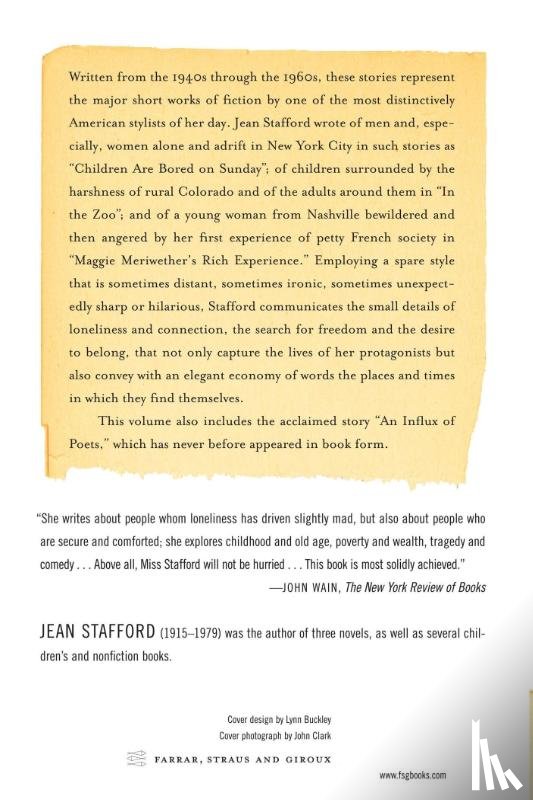 Stafford, Jean - The Collected Stories of Jean Stafford