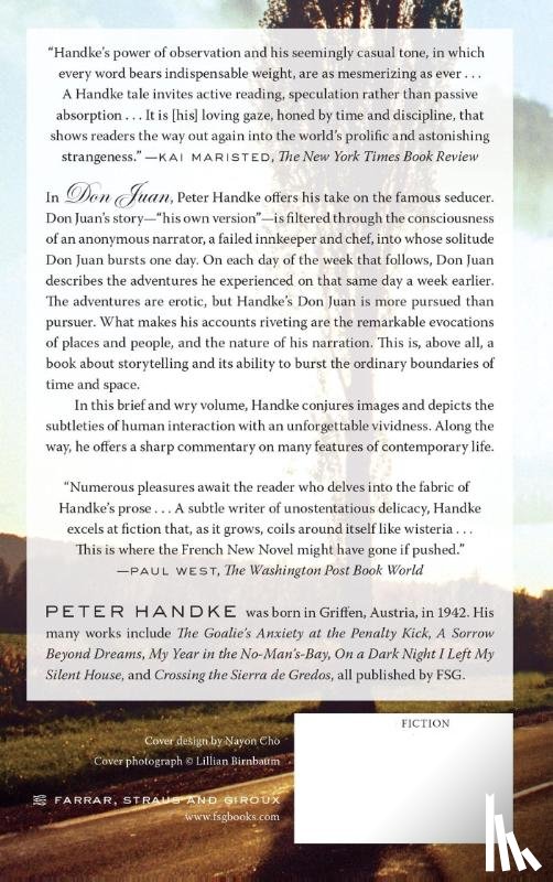 Handke, Peter - Don Juan: His Own Version