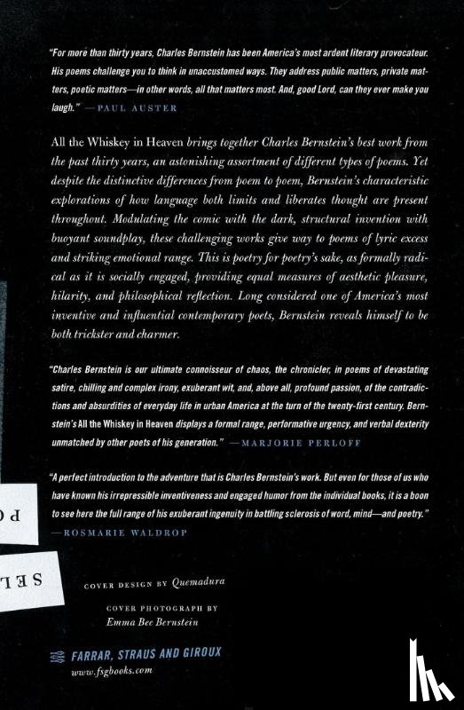 Bernstein, Charles - All the Whiskey in Heaven