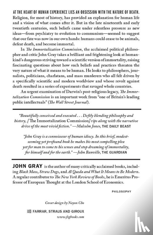 Gray, John - Immortalization Commission