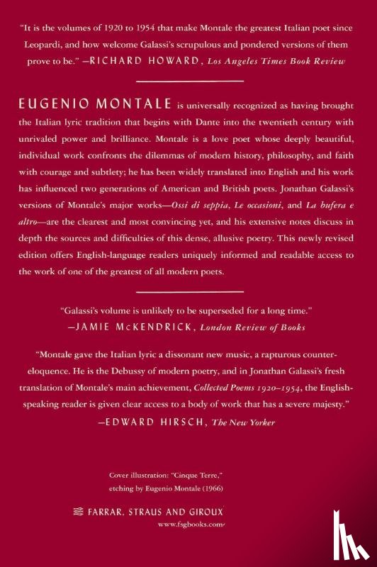 Montale, Eugenio - Collected Poems, 1920-1954