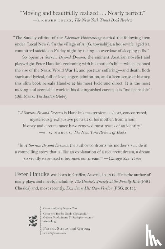 Handke, Peter - A Sorrow Beyond Dreams