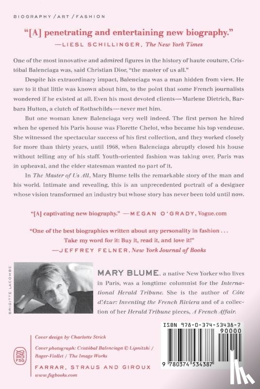 Blume, Mary - The Master of Us All