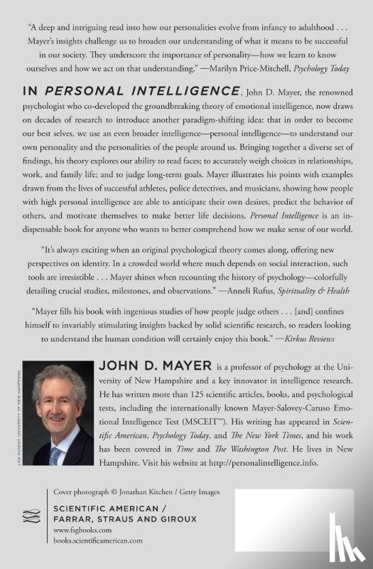 Mayer, John D. - Personal Intelligence