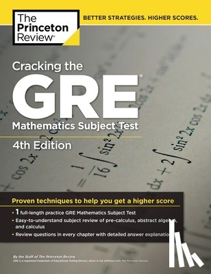 The Princeton Review - Cracking the GRE Mathematics Subject Test, 4th Edition