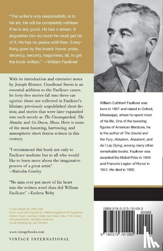 Faulkner, William - The Uncollected Stories of William Faulkner