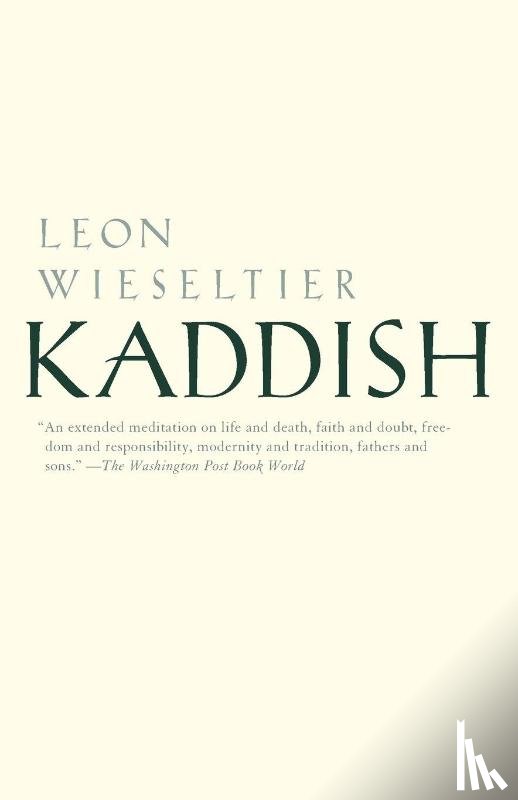 Wieseltier, Leon - Kaddish