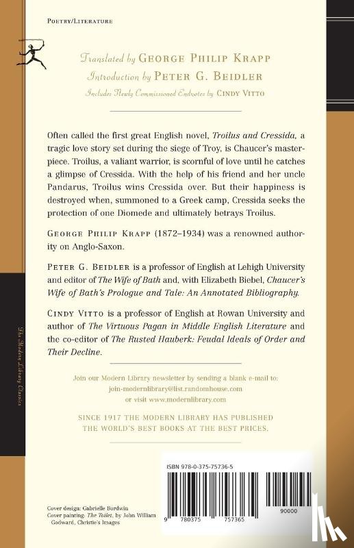 Chaucer, Geoffrey - Troilus and Cressida