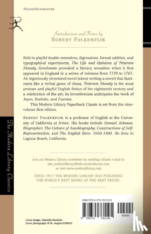 Sterne, Laurence - The Life and Opinions of Tristram Shandy, Gentleman