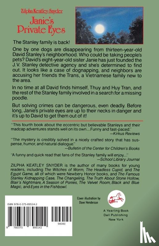 Snyder, Zilpha Keatley - Janie's Private Eyes
