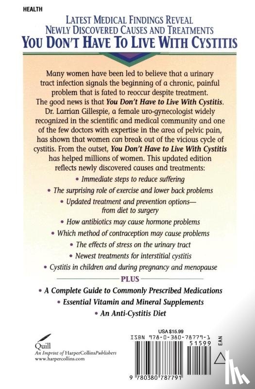 Gillespie, Larrian - You Don't Have to Live with Cystitis