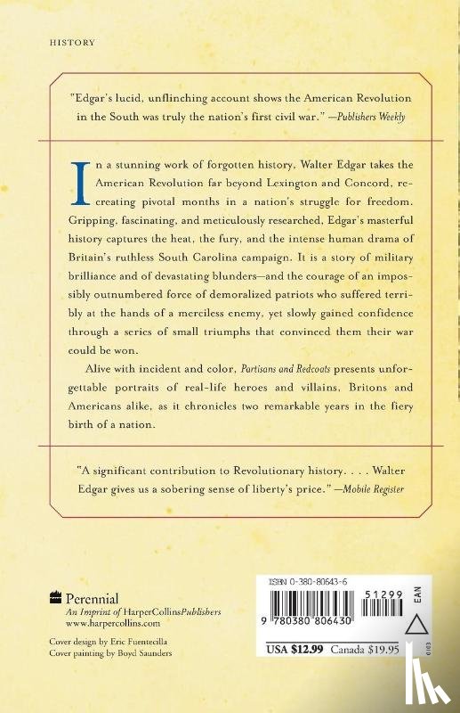 Edgar, Walter - Partisans and Redcoats The Southern Conflict That Turned the Tide of the American Revolution