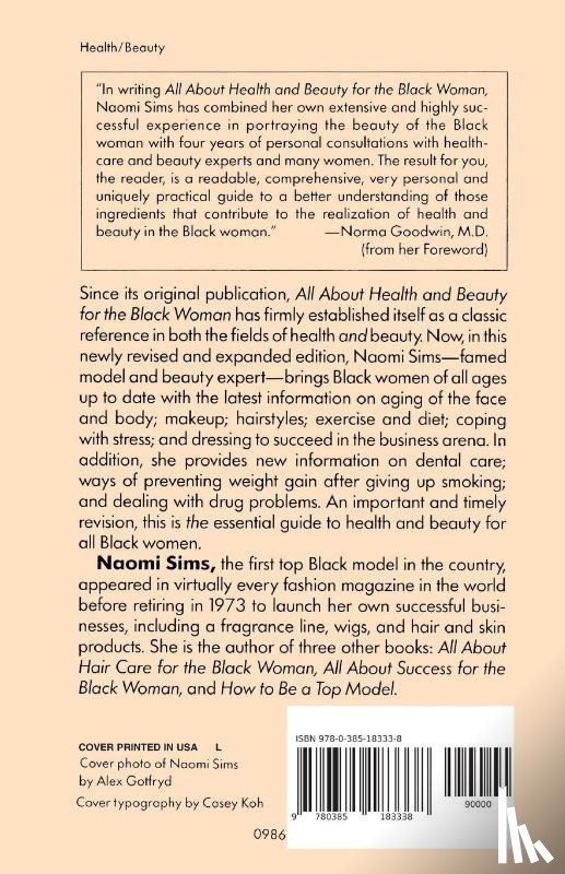 Sims, Naomi - All About Health and Beauty for the Black Woman