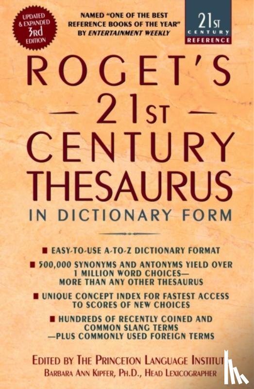 Kipfer, Barbara Ann - Roget's 21st Century Thesaurus