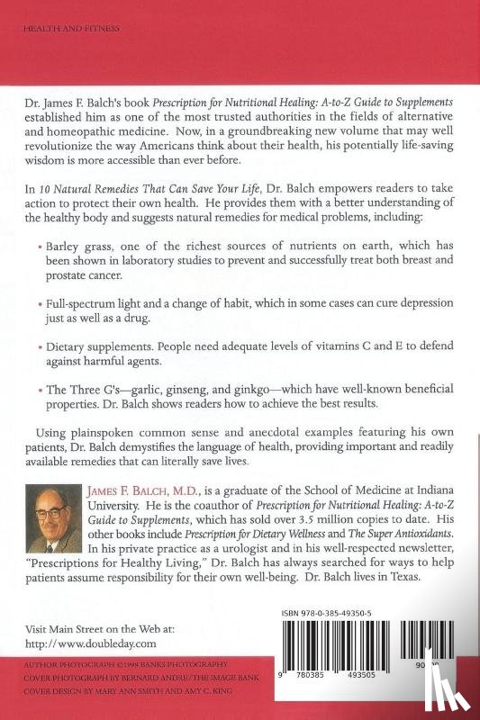 Balch, Dr. James - Ten Natural Remedies That Can Save Your Life