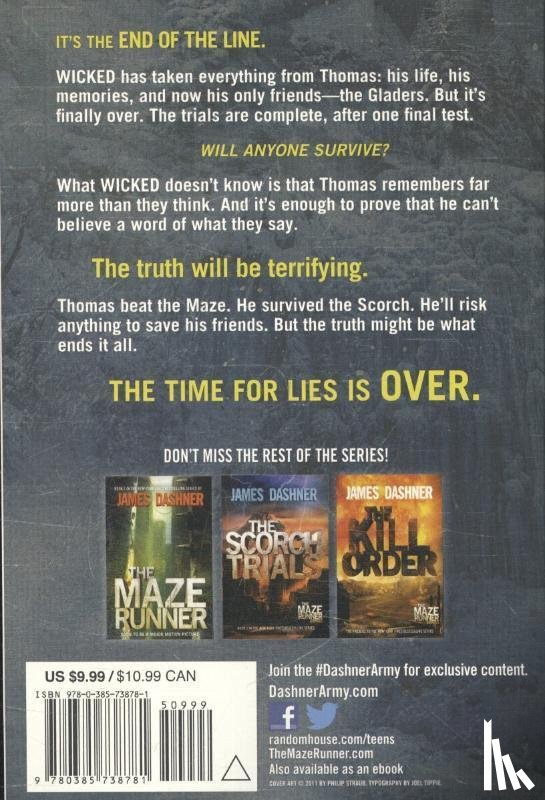 Dashner, James - The Maze Runner 3. The Death Cure