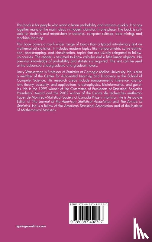 Wasserman, Larry - All of Statistics