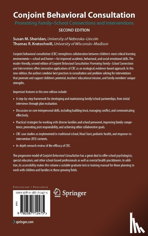 Sheridan, Susan M., Kratochwill, Thomas R. - Conjoint Behavioral Consultation