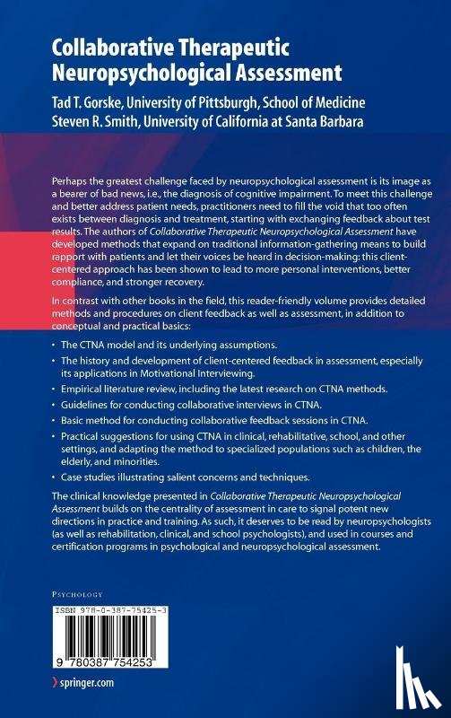 Gorske, Tad T., Smith, Steven R. - Collaborative Therapeutic Neuropsychological Assessment