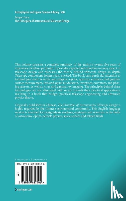 Cheng, Jingquan - The Principles of Astronomical Telescope Design