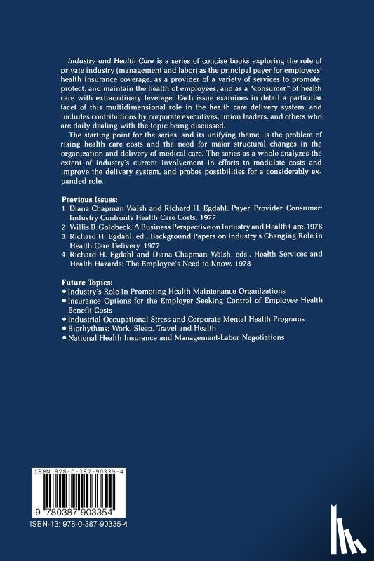  - Health Services and Health Hazards: The Employee’s Need to Know